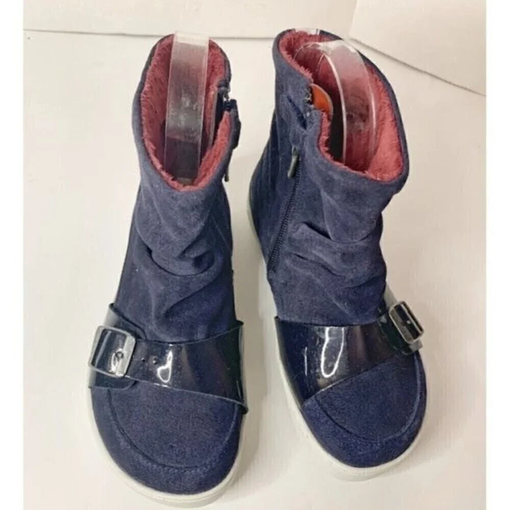 Birkenstock Toddler Big Kid Unisex Ballina Zip Up Suede Leather Naturleder Boots